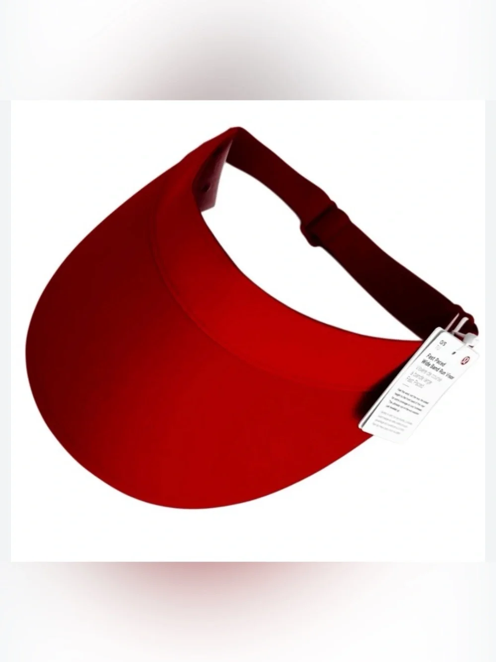 Lululemon Womens Fast Paced Wide Band Running Visor Lulu Red